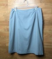 Mixit Stretch Gray Lined Size 12 Skirt w/6” split