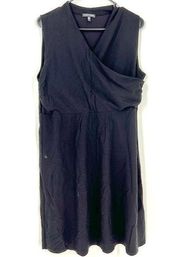 Eileen Fisher Black Cross Front Sleeveless Dress