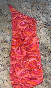 Pink/Orange Patterned Dress