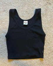 Black  TNA Crop Top