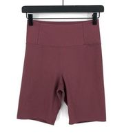 GIRLFRIEND COLLECTIVE Rib High-Rise Bike Shorts Gogi Purple S