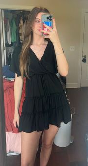 Black Ruffle Dress