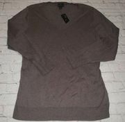 Nwt Worthington Women's Brown V-Neck Lightweight Sweater Size 0X