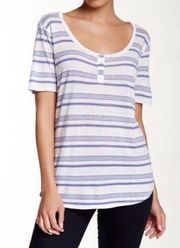 SPLENDID Short Sleeve Henley tee