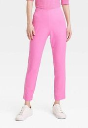 A New Day Women's High-Rise Slim Fit Ankle Pants Pink Size 8