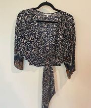 Patrons of Peace Floral Wrap Top