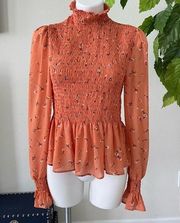 Sweet Rain Women’s Smocked Top Size M