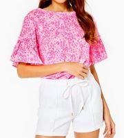 NWT Lilly Pulitzer Elani Knit Resort White Shorts size L nwt