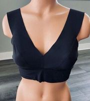 H And M Black Bra Size 10 Bralette Stretch Wireless