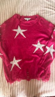 Pink Star Sweater