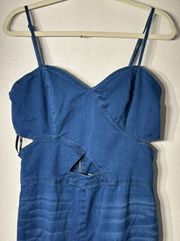 Denim Cut Out Jumpsuit