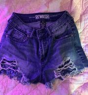 High-Waisted Denim Jean Shorts