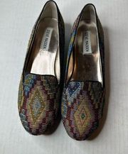 Steve Madden Classic Woven Fabric Aztec TAPESTRY Ballet Loafer Size  6.5m Shoes‎