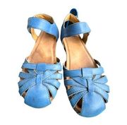 Earth Origins Lyndon Lana Sandals Shoes Women's Size 9M Blue Leather