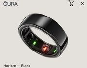 Black Horizon Oura Ring