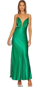 Karlotta Satin Slip Maxi Gown NEW with Tags