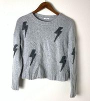 Rails Wool Blend Lightning Bolt Crewneck Sweater Size Small