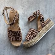 Leopard espadrilles