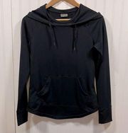 Marmot black long sleeve hooded sweatshirt