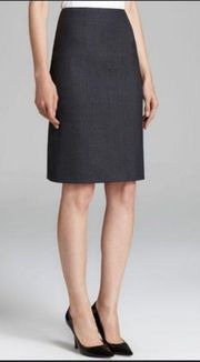 Theory Golda Wool Pencil Skirt