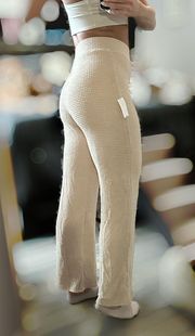 Cream Flowy Pants