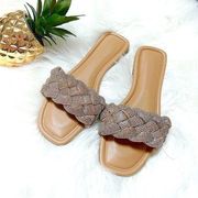 Knotted Crystal Sandals