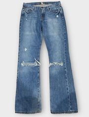 Vintage Abercrombie & Fitch Destroyed Flare Jeans Size 10L