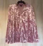 NWT Tahari pink button down xl