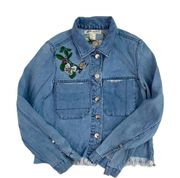 H&M Loves Coachella Embroidered Jean Jacket