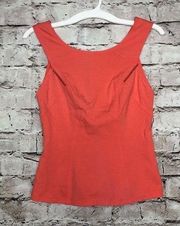 Yoana Baraschi‎ Coral Zipper Back Top Size Small