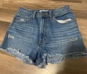 High-Waisted Denim Jean Shorts