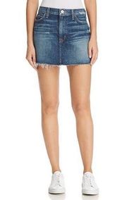 Hudson Jeans Mini Skirt Maria Denim Vivid Cut-off Size 30 New w/Tag MSRP $155.00