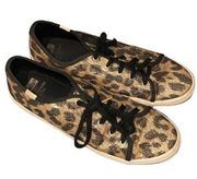 Keds by Kate Spade glittery leopard print size 6