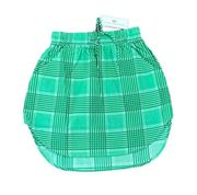 Never a wallflower track skirt green cotton chambric women’s size XS