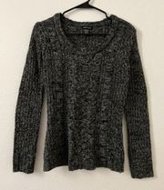 Charcoal Knit Pullover Sweater