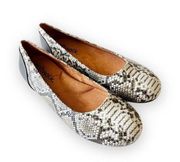 Softwalk Leather Ballet Flat Women’s Size 8.5 Reptile Embossed Flat Classic Look