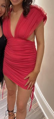 nasty gal pink formal Dress