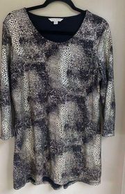 Laura Ashley size large blouse gold tan and black