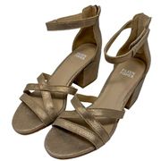 NWOT Eileen Fisher Women's Noni Ankle Strap Sandals Bronze Size 5.5