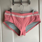 Vintage 90s J. Crew Salmon Swim Boy Short Bikini Bottom - Large