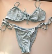 Baby Blue Bikini Set