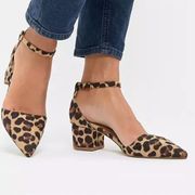 Cabi Kiki Ankle Strap Sandal Style #6020 Animal Print Size 8.5 Block Heel. B62