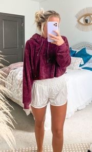 Urban Outfitters Cropped Fuzzy Hoodie