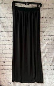 John Galt Black High Slit Sheer Skirt Bathing Suit Cover Up