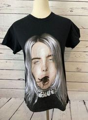Billie Eilish Spider Mouth Tarantula Shirt SMALL Black Concert Tour Tee T-Shirt