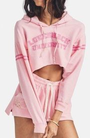 LoveShackFancy Mercury Crop Hoodie