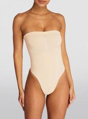 Strapless Sculpting Thong Bodysuit L