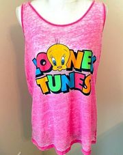 LOONEY TUNES Hot Pink Tank Top