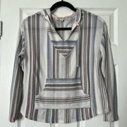 Wallflower Hooded Thin Striped Sweater - Size L