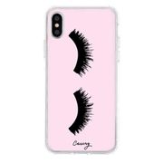 Casery new in box iPhone X pink eyelash phone case